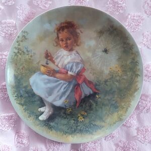 Reco Little Miss Muffet Mother Goose Limited Edition Porcelain Plate 1981